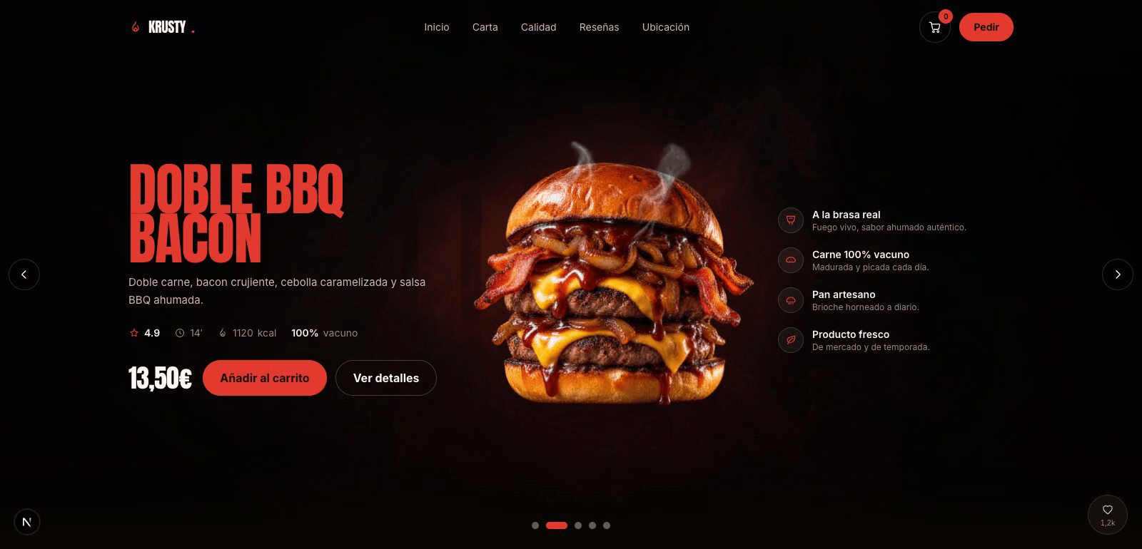Krusty Burger — vista del proyecto 2