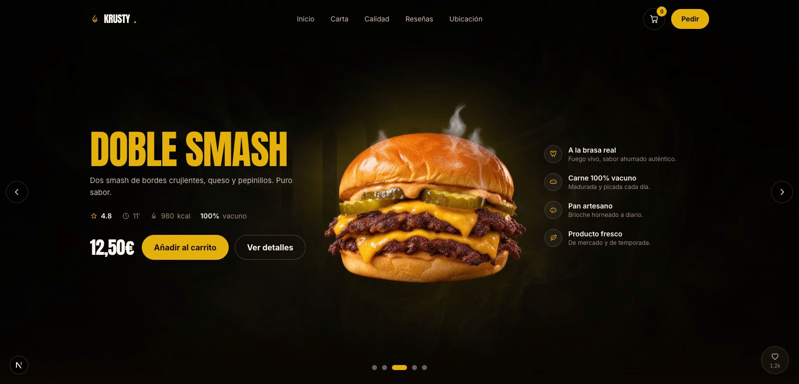 Krusty Burger — vista del proyecto 4