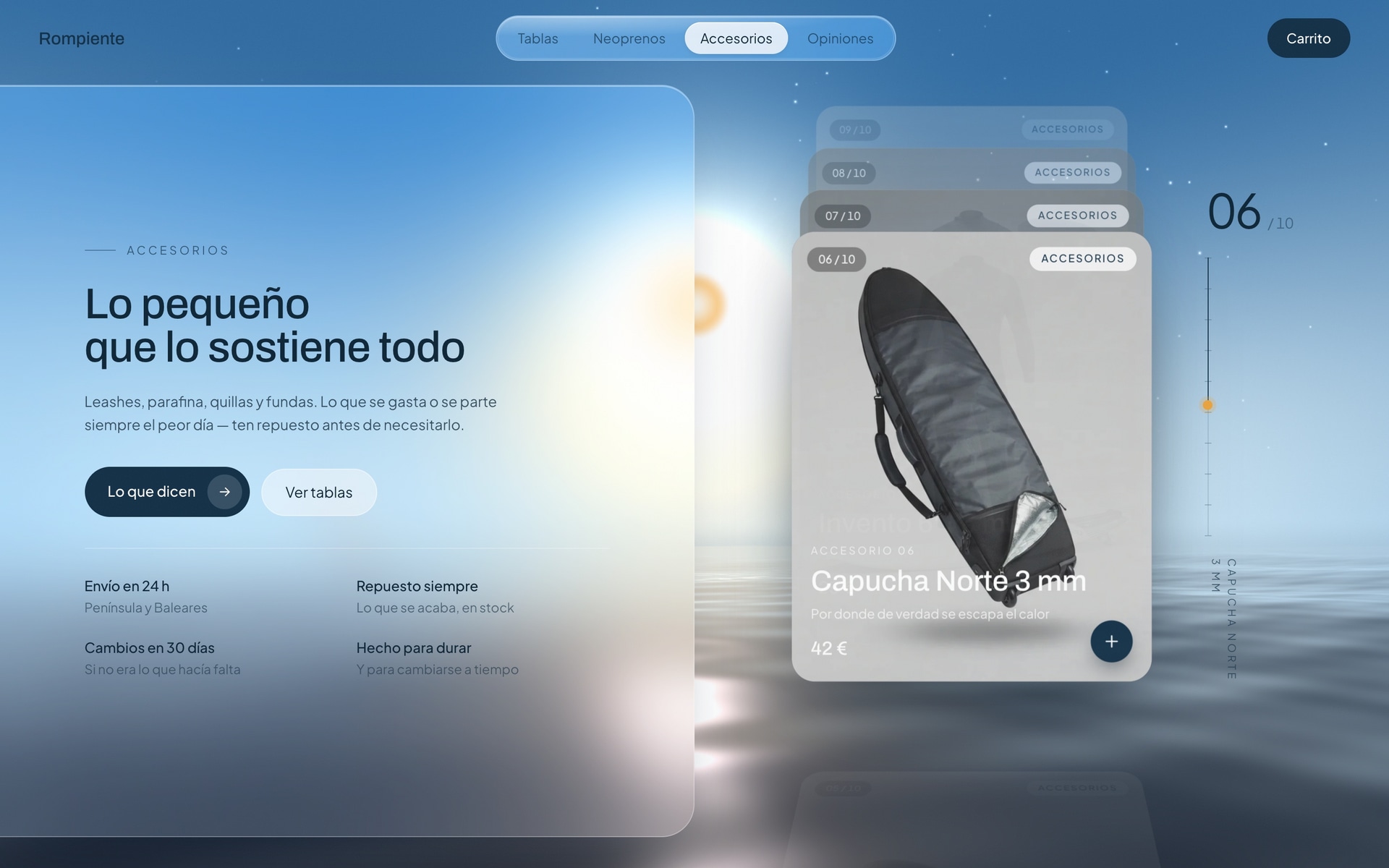 Rompiente — vista del proyecto 3